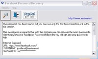 Facebook Password Recovery discount coupon