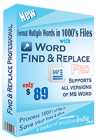 Word Find and Replace Professional discount coupon
